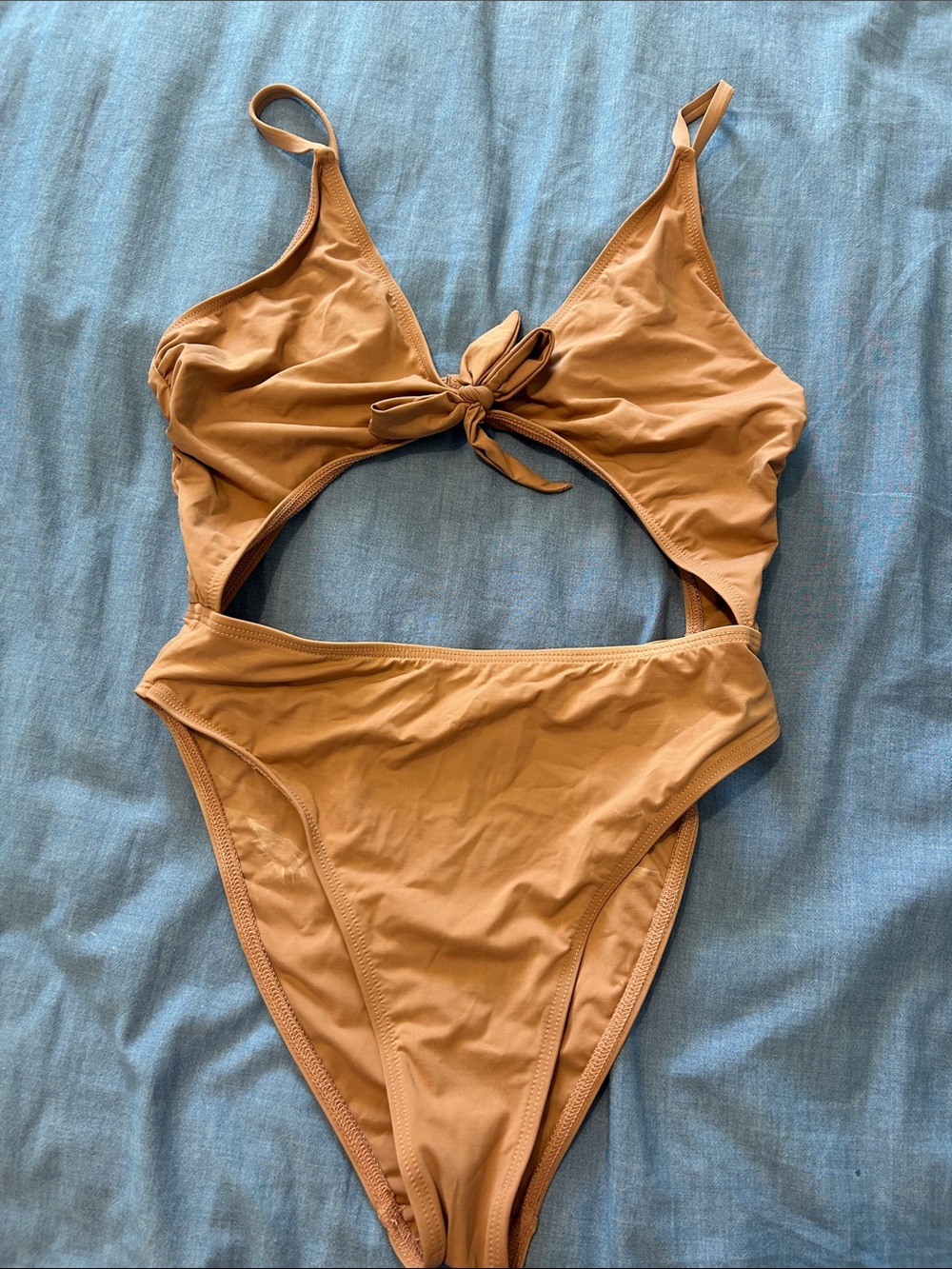 Dippin' Daisy's Camel Tie-Front One-Piece Swimsuit